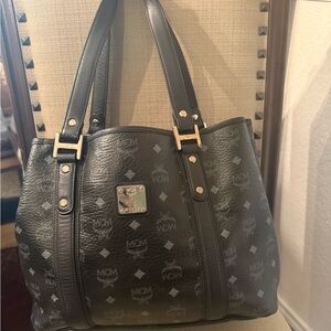 MCM Visetos Black Tote